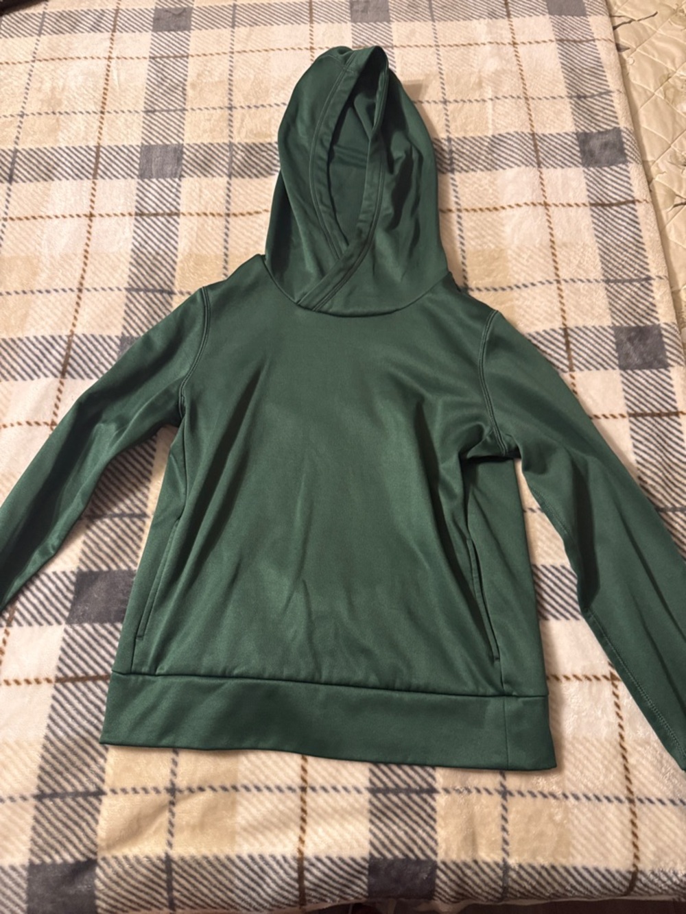 Nike Dark Green Athletic Hooded Top. Women’s small